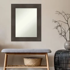24" X 30" Non-Beveled William Rustic Woodgrain Wall Mirror - Amanti Art 13 24" X 30" Non-Beveled William Rustic Woodgrain Wall Mirror - Amanti Art -Safavieh Outlet Store GUEST c6d36bcb 920d 4443 8a1d fb9de562795c