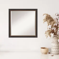 23" X 23" Beveled Ashton Black Wood Wall Mirror - Amanti Art 10 23" X 23" Beveled Ashton Black Wood Wall Mirror - Amanti Art -Safavieh Outlet Store GUEST c786a97c bb74 4be3 ac72 5e353f1a8f2b