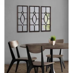 13" X 30" Cassatt Rectangle Wall Mirror Bronze - Kate & Laurel All Things Decor -Safavieh Outlet Store GUEST c7d441c9 dfca 42c4 819e bdb49719a3f6