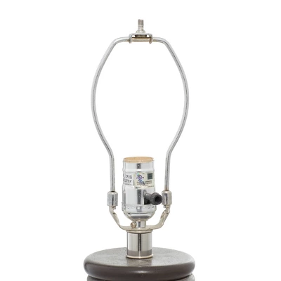 Terracotta Carved Details Table Lamp Set Of 2 Brown - Olivia & May 6 Terracotta Carved Details Table Lamp Set Of 2 Brown - Olivia & May - Image 6