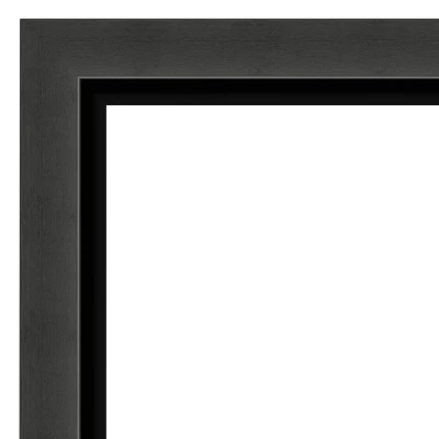 31" X 31" Non-Beveled Tuxedo Black Bathroom Wall Mirror - Amanti Art 2 31" X 31" Non-Beveled Tuxedo Black Bathroom Wall Mirror - Amanti Art - Image 2