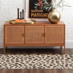 Daffodil Leopard Print Woven Rug - Threshold™ -Safavieh Outlet Store GUEST ca6f0185 7f07 4025 bbdb 2103d7e23c18