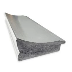 40" X 28" Non-Beveled Flair Polished Nickel Wall Mirror - Amanti Art