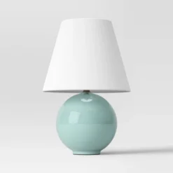 Round Table Lamp With Tapered Shade Blue - Threshold™ -Safavieh Outlet Store GUEST cbb4e421 ccb3 43d8 b7a9 570056592c90