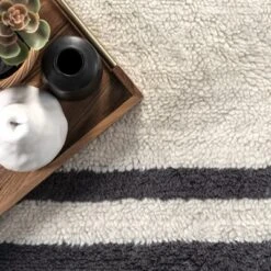 Lauren Liess X RugsUSA - Striped Wool Machine Washable Area Rug 15 Lauren Liess X RugsUSA - Striped Wool Machine Washable Area Rug -Safavieh Outlet Store GUEST cbfb7a9a 8b92 4631 b278 4e4a28166d6f
