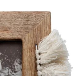 5x7 Inches White Wood, Cotton & Glass Photo Frame - Foreside Home & Garden -Safavieh Outlet Store GUEST cca83e67 0260 480c bb13 4ec0afec8cd6