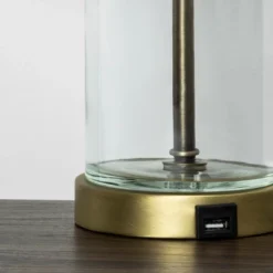 Fillable Accent With USB Table Lamp Brass - Threshold -Safavieh Outlet Store GUEST cde816b4 4d22 45b7 aad0 2e1664c1a18c