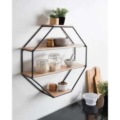 Lintz Octagon Floating Wall Shelves - Kate & Laurel All Things Decor 11 Lintz Octagon Floating Wall Shelves - Kate & Laurel All Things Decor -Safavieh Outlet Store GUEST ce3bf3d4 86fc 468e b585 692b5f395962