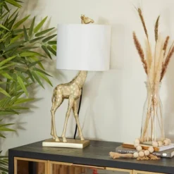 Eclectic Polyresin Giraffe Table Lamp Gold - Olivia & May 21 Eclectic Polyresin Giraffe Table Lamp Gold - Olivia & May -Safavieh Outlet Store GUEST ce49a71e 631a 40b0 b091 358cdff52b3c