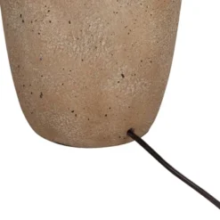 Regency Hill Rustic Farmhouse Table Lamps 25 1/2" High Set Of 2 Beige Oatmeal Fabric Drum Shades For Living Room Bedroom House -Safavieh Outlet Store GUEST ce82888d c9d6 4407 8b4e 061bce22f0ea