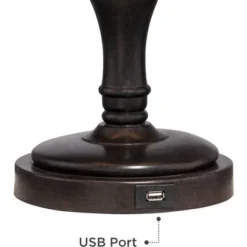 Regency Hill Corey Bronze Swing Arm USB Desk Lamps Set Of 2 With Socket -Safavieh Outlet Store GUEST ceb16413 7dfb 415d acdf e3e6752292df