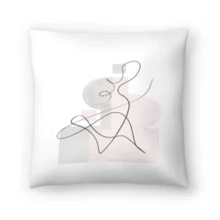 Line On Art By Tanya Shumkina Throw Pillow - Americanflat -Safavieh Outlet Store GUEST cec04fd6 cbff 4d5e b4bc e694985fe2d6