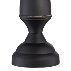 Regency Hill Ben Rustic Farmhouse Table Lamps 25" High Set Of 2 Dark Bronze Metal Beige Linen Drum Shade For Bedroom Living Room Bedside Nightstand -Safavieh Outlet Store GUEST cf0e43ba fd6b 4599 96be 6b0debc7b87d