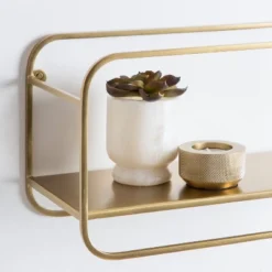 21" X 10" (Set Of 2) Emerline Decorative Wall Shelves Set Gold - Kate & Laurel All Things Decor 13 21" X 10" (Set Of 2) Emerline Decorative Wall Shelves Set Gold - Kate & Laurel All Things Decor -Safavieh Outlet Store GUEST cf27b21a 5ecb 4467 a9ac 7ed12754ea81
