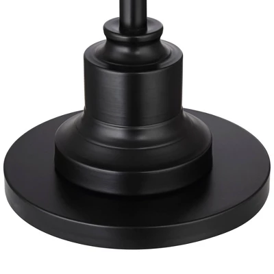 360 Lighting Spenser Rustic Farmhouse Floor Lamp With Riser 62 1/2" Tall Oiled Bronze Metal Off White Linen Empire Shade For Living Room Bedroom Home 3 360 Lighting Spenser Rustic Farmhouse Floor Lamp With Riser 62 1/2" Tall Oiled Bronze Metal Off White Linen Empire Shade For Living Room Bedroom Home - Image 3