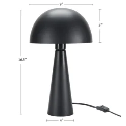 16" Mid-Century Modern Metal Mushroom Accent Table Lamp - Nourison -Safavieh Outlet Store GUEST d32532c6 3e55 454d 86bd e500c814103b