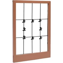 Farmlyn Creek Wall Mounted Brown Picture Frame Wood Photo Frame With Clips (15.7 X 11.4 X 0.59 In) -Safavieh Outlet Store GUEST d35831dc 6861 4188 b497 3f1d9e7d4340