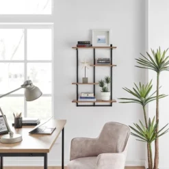 34.5" X 23.6" Rhodes 4 Tier Modern Floating Windowsill Wall Shelf Unit - Danya B. -Safavieh Outlet Store GUEST d366ac26 11b3 493c 90da 125d340a2a86