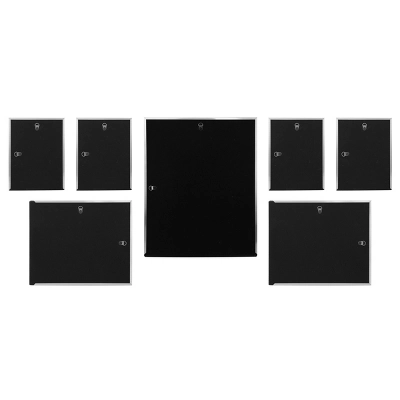 7pc Decorative Stamped Photo Frame Set Silver - Stonebriar Collection 2 7pc Decorative Stamped Photo Frame Set Silver - Stonebriar Collection - Image 2