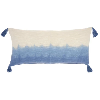 14"x30" Life Styles Ombre Lumbar Throw Pillow With Tassels - Mina Victory 5 14"x30" Life Styles Ombre Lumbar Throw Pillow With Tassels - Mina Victory - Image 5
