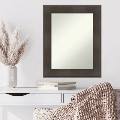 24" X 30" Non-Beveled William Rustic Woodgrain Wall Mirror - Amanti Art 5 24" X 30" Non-Beveled William Rustic Woodgrain Wall Mirror - Amanti Art - Image 5