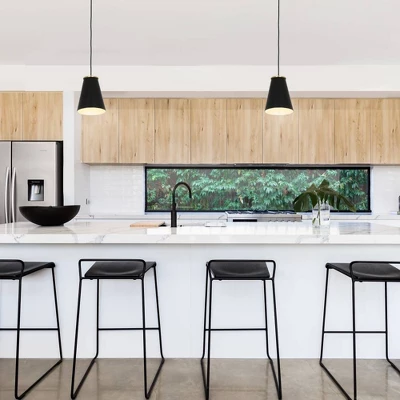 10.38" Metal Pendant Ceiling Light Black - Cresswell Lighting 6 10.38" Metal Pendant Ceiling Light Black - Cresswell Lighting - Image 6