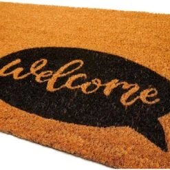 Welcome Speech Bubble Natural Coir Door Mat 17"x30" - Front Doormat Non Slip Rug For Home Indoor Outdoor Entrance 9 Welcome Speech Bubble Natural Coir Door Mat 17"x30" - Front Doormat Non Slip Rug For Home Indoor Outdoor Entrance -Safavieh Outlet Store GUEST dbaadc60 dbaa 415b 8084 2d676a70ce34