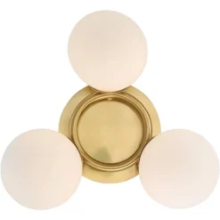Possini Euro Design Modern Ceiling Light Flush Mount Fixture Brass 18" Wide 3-Light Frosted White Glass Globes Bedroom Living Room 9 Possini Euro Design Modern Ceiling Light Flush Mount Fixture Brass 18" Wide 3-Light Frosted White Glass Globes Bedroom Living Room -Safavieh Outlet Store GUEST dbfdc26c 9042 453c 899a 728958d8e6b8