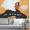 Charly Clements She Is Fierce Tapestry - Society6