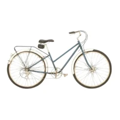 22" X 39" Metal Bike Wall Decor With Seat And Handles Black - Olivia & May