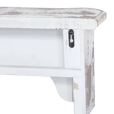 36" X 9" Farmhouse Fir Wood Wall Shelf - Olivia & May 18 36" X 9" Farmhouse Fir Wood Wall Shelf - Olivia & May - Image 18