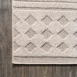 Xlendi High-Low Pile Moroccan Geometric Indoor/Outdoor Area Rug - JONATHAN Y -Safavieh Outlet Store GUEST df4074d4 a595 4556 984a f6144d2cd056