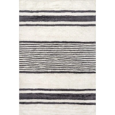 Lauren Liess X RugsUSA - Striped Wool Machine Washable Area Rug 9 Lauren Liess X RugsUSA - Striped Wool Machine Washable Area Rug - Image 9