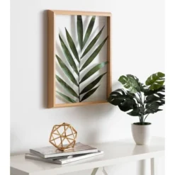 16" X 20" Blake Botanical 5F Framed Printed Glass By Amy Peterson Natural - Kate And Laurel -Safavieh Outlet Store GUEST e23d7582 24de 47b1 a6d2 a1cafab7e609