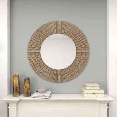 Wood Starburst Wall Mirror Silver - Olivia & May 12 Wood Starburst Wall Mirror Silver - Olivia & May - Image 12