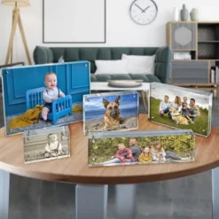 Azar Displays Clear Acrylic Magnetic Photo Frame Block 4" X 6" Vertical/Horizontal -Safavieh Outlet Store GUEST e3ebee84 7b6f 439e a765 9c9913bf3f7d