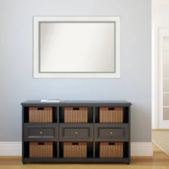 42" X 30" Non-Beveled Eva White Silver Wall Mirror - Amanti Art 11 42" X 30" Non-Beveled Eva White Silver Wall Mirror - Amanti Art -Safavieh Outlet Store GUEST e406f7da 52bc 4acd a970 8b0895d4297d