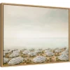 24" X 18" Seaside 4 By Carina Okula Framed Canvas Wall Art - Amanti Art