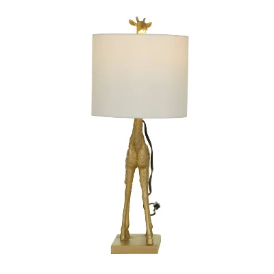 Eclectic Polyresin Giraffe Table Lamp Gold - Olivia & May 2 Eclectic Polyresin Giraffe Table Lamp Gold - Olivia & May - Image 2