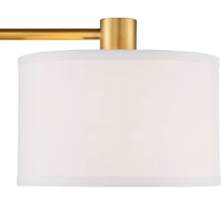 360 Lighting Colby Modern Desk Lamp 21" High Antique Gold With USB And AC Power Outlet In Base White Linen Drum Shade For Bedroom Living Room Desk -Safavieh Outlet Store GUEST e72cd77c 6c13 4b8e bb5d 27f0e7d5b593