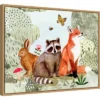 24" X 18" Fox Glen Collection By Victoria Borges Framed Canvas Wall Art - Amanti Art
