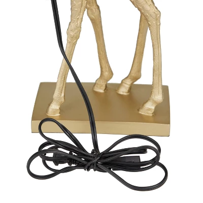 Eclectic Polyresin Giraffe Table Lamp Gold - Olivia & May 5 Eclectic Polyresin Giraffe Table Lamp Gold - Olivia & May - Image 5