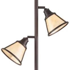 Franklin Iron Works Plymouth Rustic Farmhouse Torchiere Floor Lamp With Side Lights 72" Tall Bronze Faux Wood Mica Shade For Living Room Reading House -Safavieh Outlet Store GUEST e9cceae1 4e5e 41ba 8f62 36f6409d3154