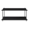 28" X 15" Dominic Tiered Decorative Wall Shelf Black - Kate & Laurel All Things Decor