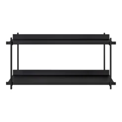 28" X 15" Dominic Tiered Decorative Wall Shelf Black - Kate & Laurel All Things Decor