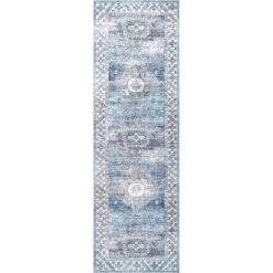 NuLOOM Eva Machine Washable Vintage Faded Medallion Area Rug -Safavieh Outlet Store GUEST ea43e54e d318 4f49 a97c 1955632b6748