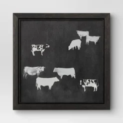 (Set Of 2) 12" X 12" Cow Collection II Framed Wall Canvases - Threshold™ -Safavieh Outlet Store GUEST eba1d89c 78cc 4c5b 8c67 3a03cc2b6c22