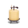 Candle By The Hour 60-Hour Candle, Eco-friendly Natural Beeswax With Cotton Wick