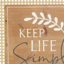 Farmhouse Wood And Metal Wall Decor Brown/Red - Olivia & May -Safavieh Outlet Store GUEST ee7ad7ba cb70 4b45 8848 a906125f53a3