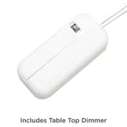 360 Lighting Karla Art Deco Style Table Lamps 25" High Set Of 2 Brushed Nickel With USB Charging Port And Table Top Dimmers White Fabric Drum For Desk -Safavieh Outlet Store GUEST ee8d7252 b8ab 441a af1f 23922c0a3f03